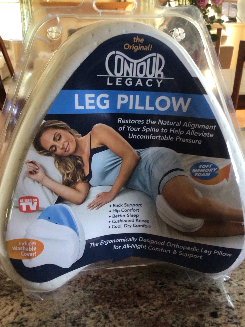 Our Legacy White Leg Pillow - Memory Foam Support